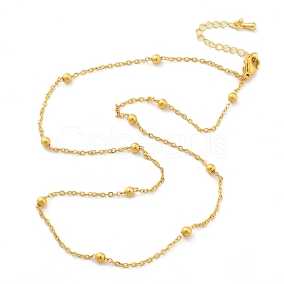 Brass Satellite Chains Necklaces for Women NJEW-D302-28G-1