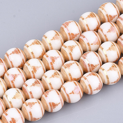 Electroplate Glass Beads Strands EGLA-S177-07B-04-1