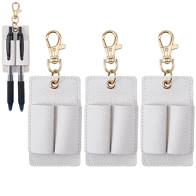 3Pcs PU Keychains KEYC-CL0001-49B-1
