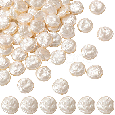 100Pcs ABS Plastic Imitation Pearl Beads OACR-LT0001-07-1