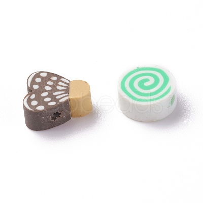 Handmade Polymer Clay Beads X-CLAY-I010-01-1