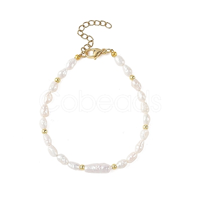 Natural Cultured Freshwater Pearl Beaded Bracelets for Women BJEW-JB14154-1