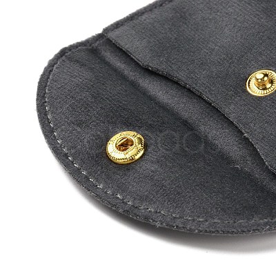Velvet Jewelry Storage Pouches with Snap Button for Bracelets Necklaces Earrings ABAG-P013-01D-1