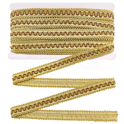 Polyester Braided Wavy Ribbons OCOR-WH0112-017B-1