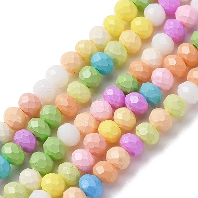 Baking Paint Glass Beads Strands LAMP-R020-03A-1