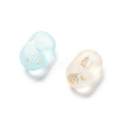 Gradient Color Transparent Frosted Acrylic Beads X-OACR-M023-06F-1