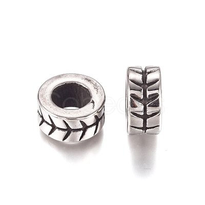 304 Stainless Steel European Beads STAS-M274-048AS-1