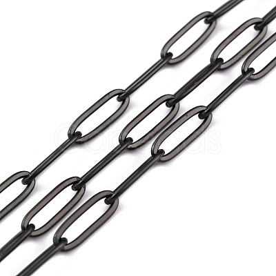 304 Stainless Steel Paperclip Chains CHS-O010-03EB-1
