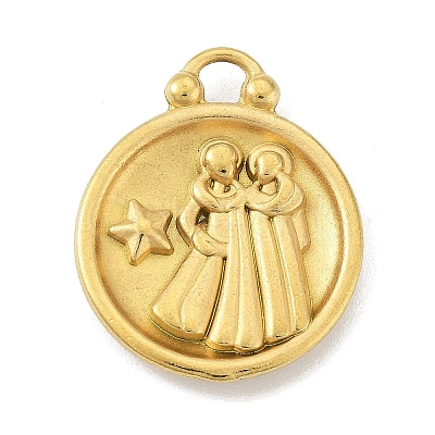 Real 18K Gold Plated Tone 304 Stainless Steel Pendants STAS-K291-01G-05-1