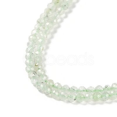 Natural Prehnite Beads Strands G-G139-A05-02-1