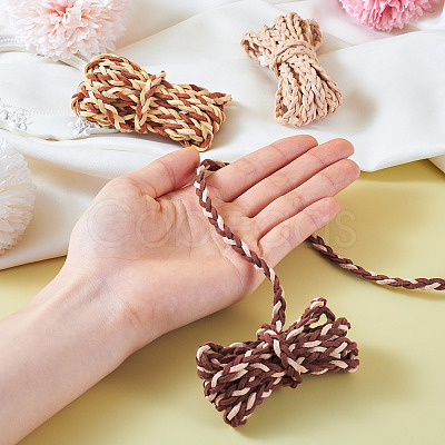 7.5 Yards 3 Colors Braided Flat Faux Suede Cord LW-TA0001-04-1