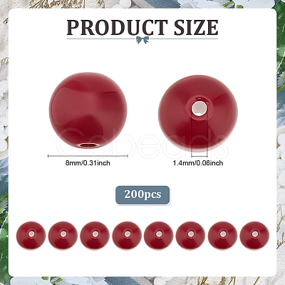 200Pcs Handmade Lampwork Beads LAMP-ME0001-23B-1