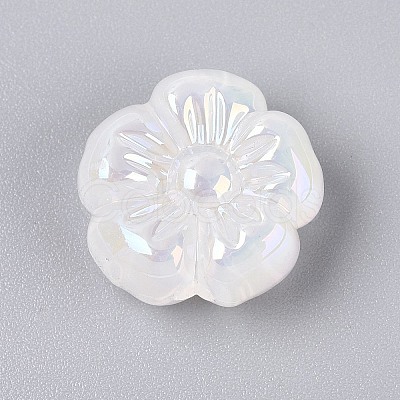 UV Plating Opaque Acrylic Beads OACR-N161-08-1