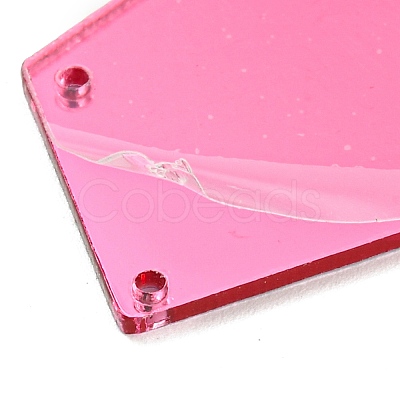 Translucent Acrylic Connector Charms MACR-G065-10A-01-1