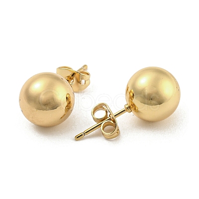 Brass Ear Studs EJEW-P261-01D-G-1