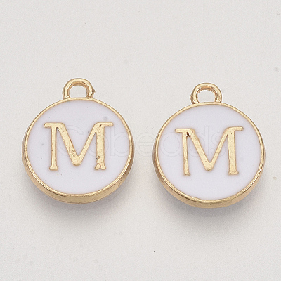 Golden Plated Alloy Charms LS-ENAM-S118-01M-1
