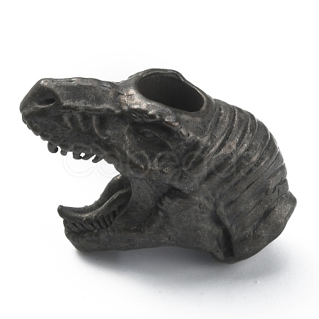 Dinosaur Head Shaped Brass Beads FIND-WH0143-86B-1