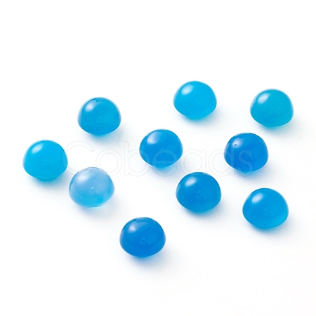 Natural Blue Agate Cabochons G-B009-09-A-1