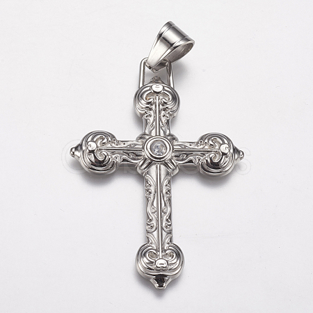 304 Stainless Steel Big Pendants STAS-K171-33P-1