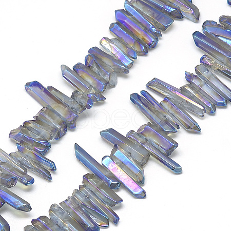 Natural Quartz Crystal Beads Strands G-R435-09D-1