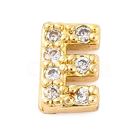 Rack Plating Brass Micro Pave Cubic Zirconia Cabochons KK-F874-04G-E-1