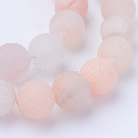 Natural Pink Aventurine Beads Strands X-G-Q462-8mm-13-1