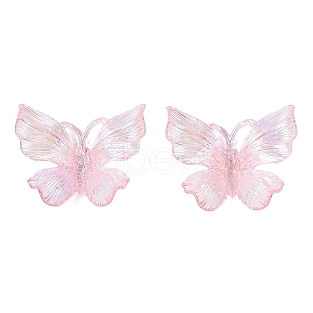 Transparent Plastic Pendants KY-N025-44B-1
