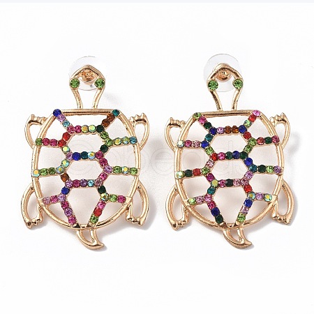 Alloy Stud Earrings for Women EJEW-J045-06LG-1