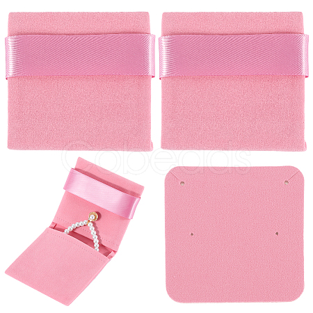 3Pcs Rectangle Velvet Envelope Packing Pouches TP-BBC0001-10B-1