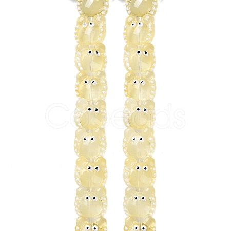Transparent Glass Beads Strands LAMP-L078-010H-1