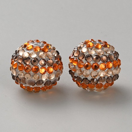 Thanksgiving Day Theme Resin Rhinestone Beads RB-WH0003-08P-1