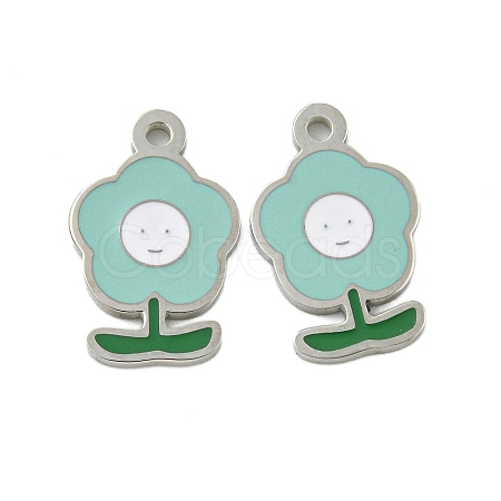 304 Stainless Steel Charms STAS-L022-435P-04-1