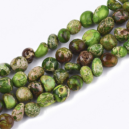 Natural Imperial Jasper Beads Strands G-S355-09A-1