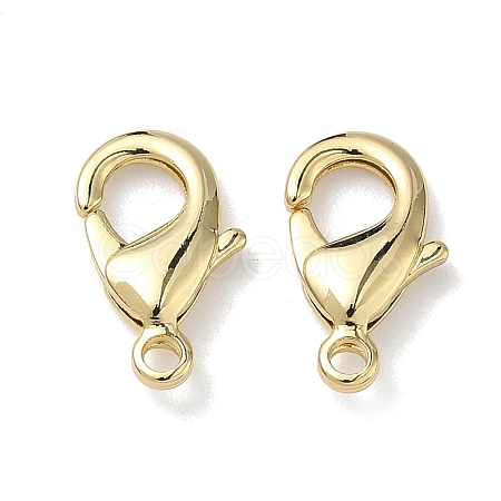 Brass Lobster Claw Clasps KK-H256-03G-01-1