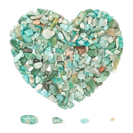 Natural Amazonite Chip Beads G-FS0001-16-1