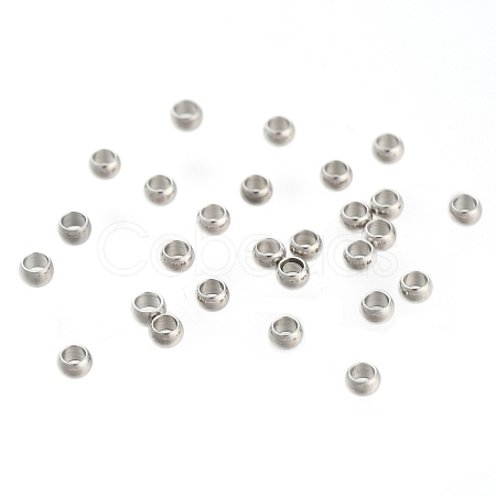 Non-Tarnish 304 Stainless Steel Crimp Beads LS-X-STAS-R065-31-1