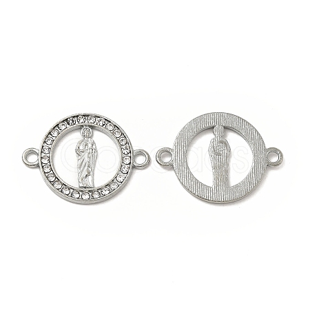Alloy Connector Charms with Rhinestone FIND-H039-25P-1