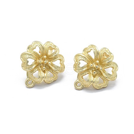 Alloy Stud Earring Findings X-PALLOY-F255-35MG-1