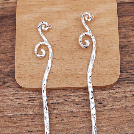 Alloy Vine Hair Sticks X-OHAR-PW0006-14C-1