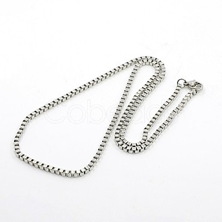 Tarnish Resistant 304 Stainless Steel Necklaces NJEW-F027-41-2.5mm-1