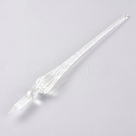 Handmade Glass Dip Pen AJEW-WH0121-43I-1