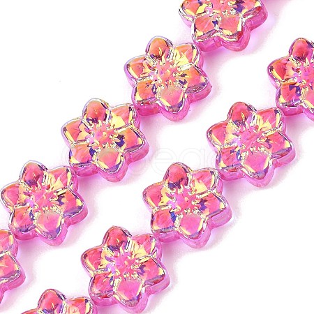 Electroplate Glass Beads Strands EGLA-P069-02A-AB09-1