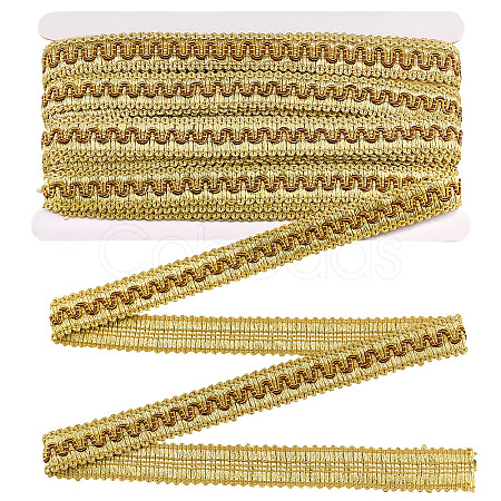 Polyester Braided Wavy Ribbons OCOR-WH0112-017B-1