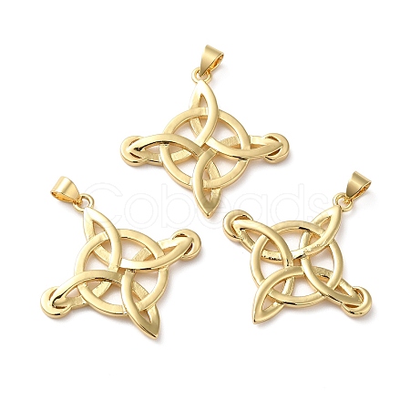 Rack Plating Brass Pendants KK-O142-13G-1