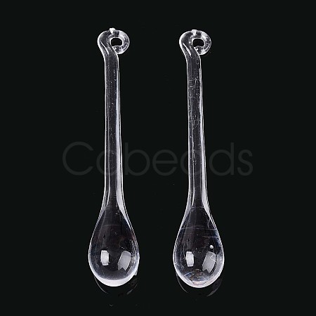 Transparent Plastic Big Pendants KY-T042-01-1