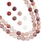 Nbeads Natural Quartz Beads Strands, Faceted(128 Facets), Round, 6mm, Hole: 1mm, about 61pcs/strand, 14.96 inch(38cm), 2 strands/box