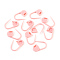 Eco-Friendly ABS Plastic Knitting Crochet Locking Stitch Markers Holder, Pink, 22x11x3mm, Pin: 1mm