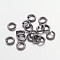 Open Jump Rings Brass Jump Rings, Gunmetal, 5x1mm, 18 Gauge, Inner Diameter: 3mm, about 6000pcs/500g