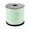 Eco-Friendly Faux Suede Cord, Faux Suede Lace, Aquamarine, 3.0x1.4mm, about 98.42 yards(90m)/roll