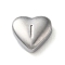 Non-Tarnish 201 Stainless Steel Beads, Stainless Steel Color, Heart, Letter I, 7x8x3.5mm, Hole: 1.5mm